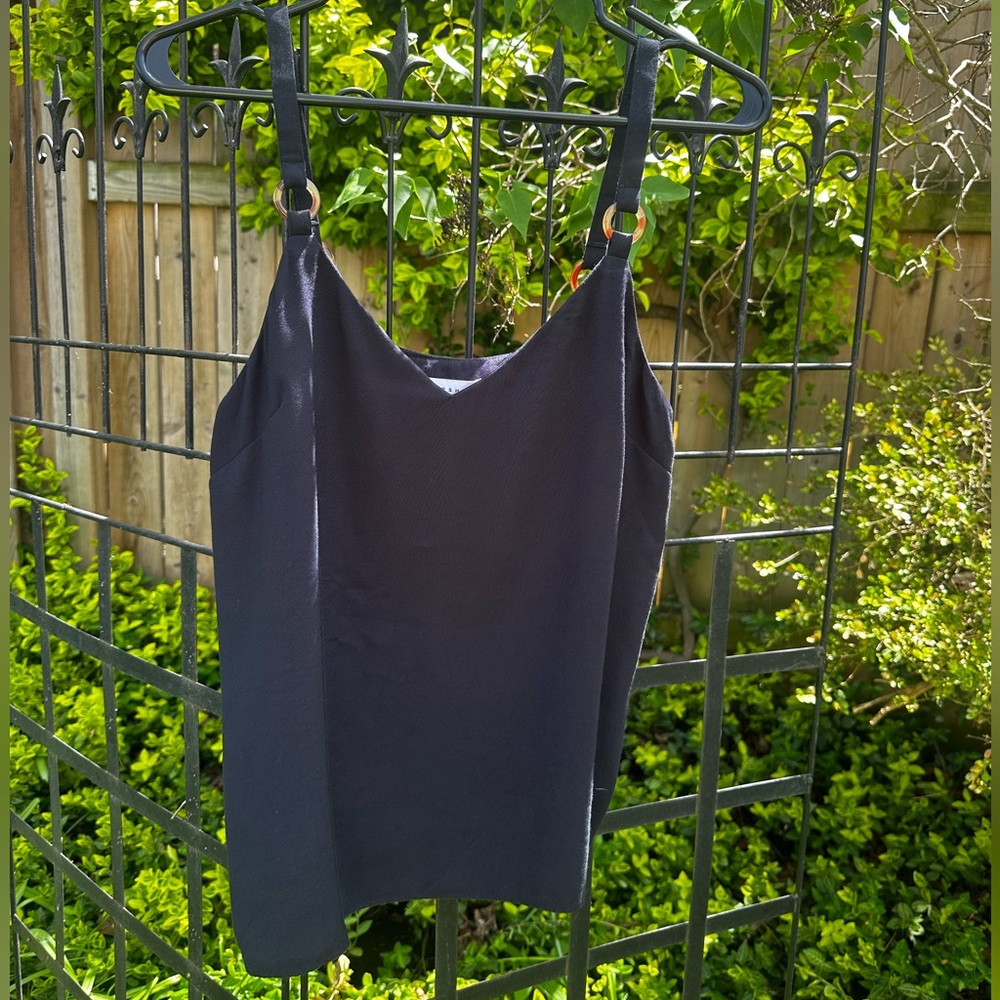 TOPSHOP TORTOISESHELL DETAILED TOP